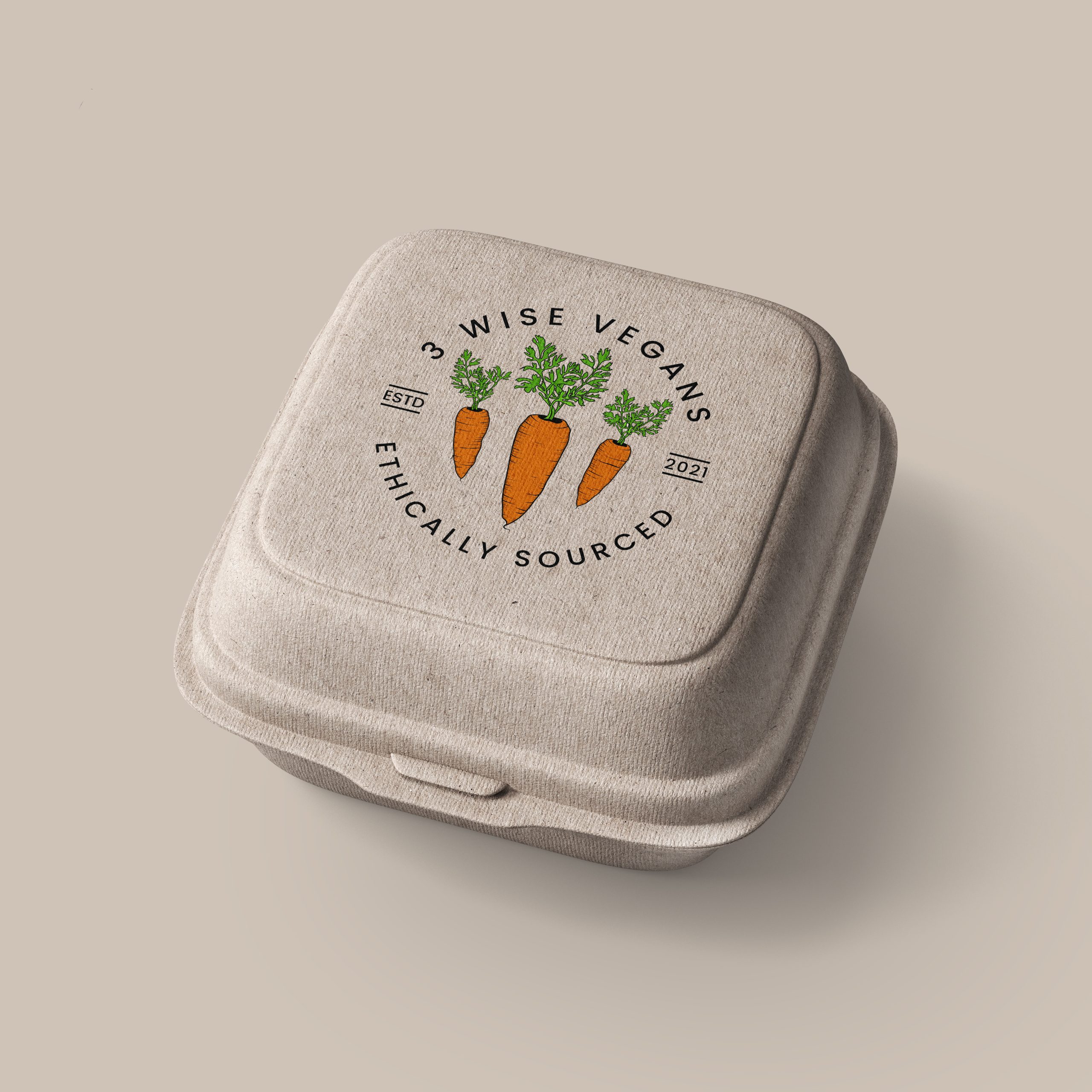 3 Wise Vegans Mockup