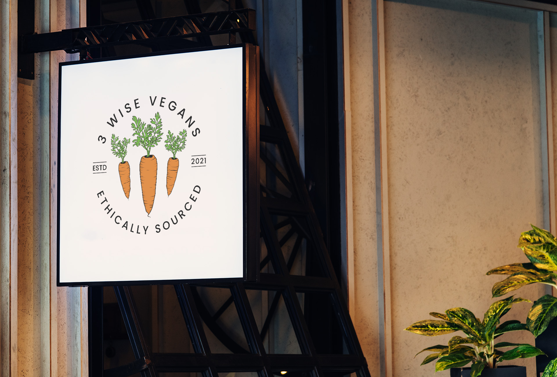 Store Sign Mockup